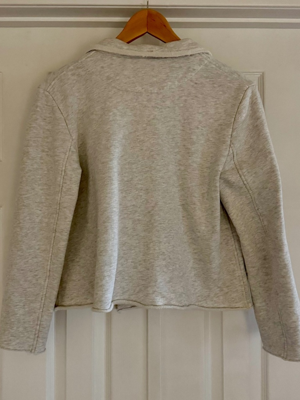 Frank & Eileen Mini Belfast, Cropped Sweatshirt Peacoat - M - Grey Melange - Picture 4 of 8